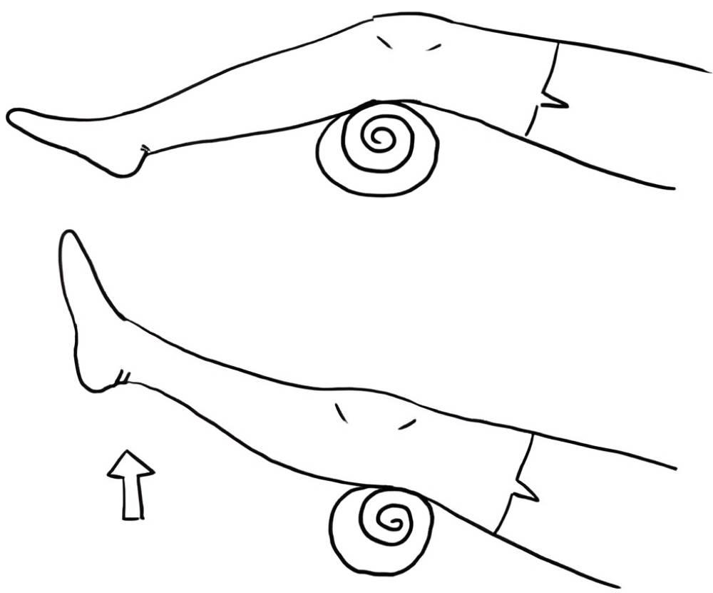 تمرین قوس کوتاه برای درمان عقب‌زدگی زانو