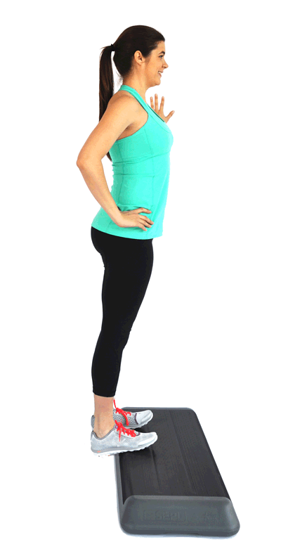 بلند کردن پاشنه به صورت ایستاده