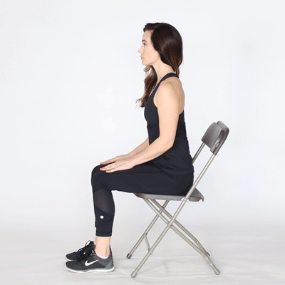 بلند کردن پاشنه به صورت نشسته